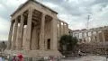 Tourists in Athenian Acropolis in Greece HD Footage
