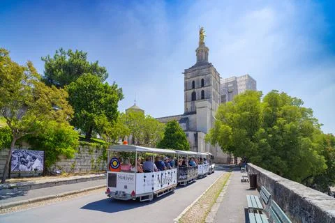 Tourists in Avignon Stock Photos