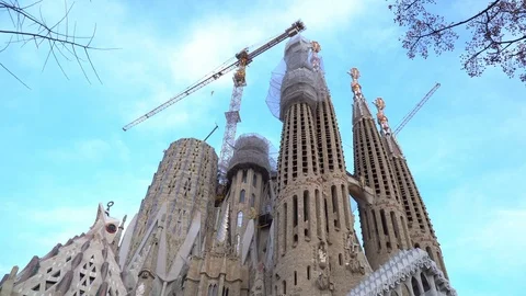 Tourists in Barcelona Stock Footage 85801152