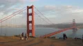 Tourists at Battery Spencer near Golden Gate Bridge 4k or 4k+ Resolution