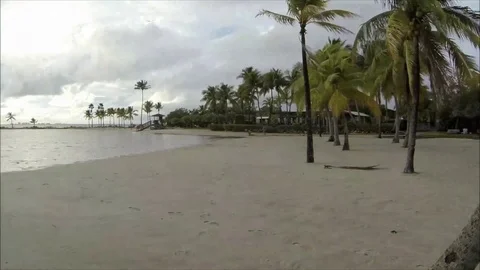 Tourists at the beach Stock Footage 96217115