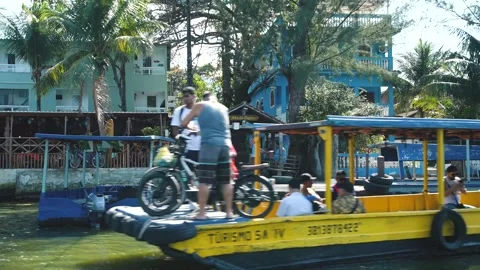 Tourists in a Boat Stock Footage 268169387