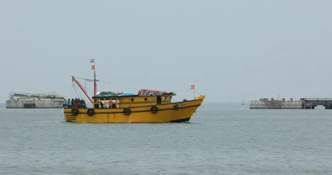 Tourists on a Boat Stock Footage 326312067