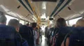 Tourists in bus arriving Gran Canaria HD Footage