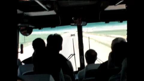 Tourists by the Bus Stock Footage 278040124