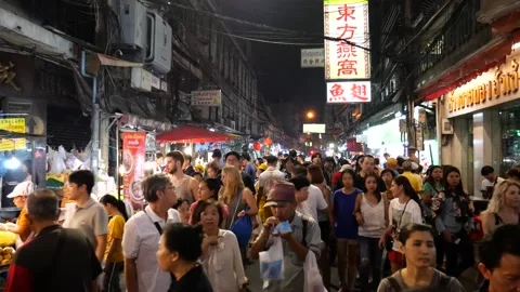 Tourists in Chinatown Stock-Footage 133515074