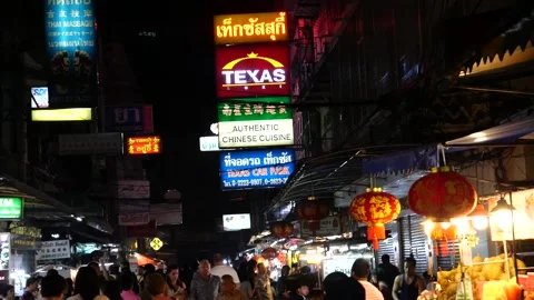 Tourists in Chinatown Stock-Footage 133630206