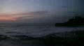 Tourists couple photo session at rocky coast HD Footage