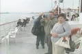 Tourists on the deck of a sightseeing boat Footage