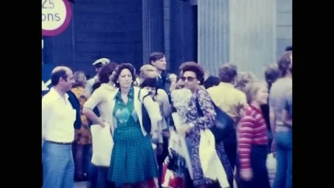 Tourists in denmark in the 70s Stock Footage 170898169