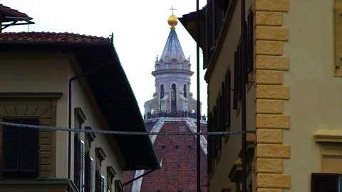 Tourists on the dome, Florence Stock Footage 81103649