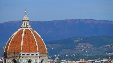 Tourists on the dome, Florence Stock Footage 81214343
