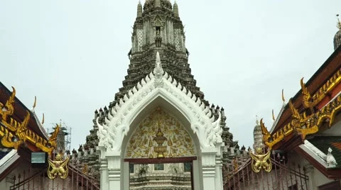 Tourists In The Eastern Temple Stock Footage 61505444