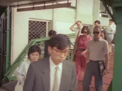 Tourists embarking on the ferry Video stock 79877642