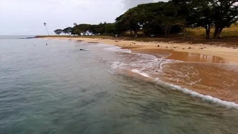 Tourists on empty tamarind beach Stock Footage 91457907