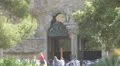 Tourists at the entrance to Sagrada Familia in Barcelona 4k or 4k+ Resolution