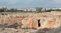 Tourists famous place in Paphos, Cyprus. Tombs of the King HD Footage
