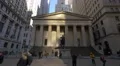 Tourists at the Federal Hall National Memorial inNew York City 4k or 4k+ Resolution