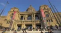 Tourists in front the National Palace, Barcelona 4k or 4k+ Resolution