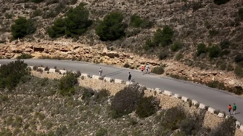 Tourists go on the road Stock Footage 75216859