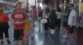 Tourists on the Hollywood Boulevard in the afternoon, Los Angeles 4k or 4k+ Resolution