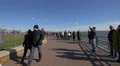 Tourists on the Liberty Island, New York City 4k or 4k+ Resolution
