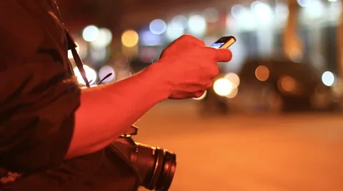 Tourists looking navigating on smartphone. Stock Footage 57542972