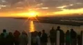 tourists looking sunset lanzarote HD Footage