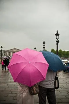 Tourists in paris Stock Photos