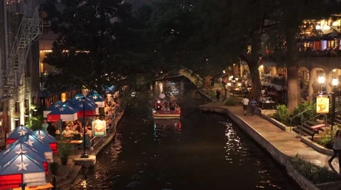 Tourists at the Riverwalk Stock Footage 42205251