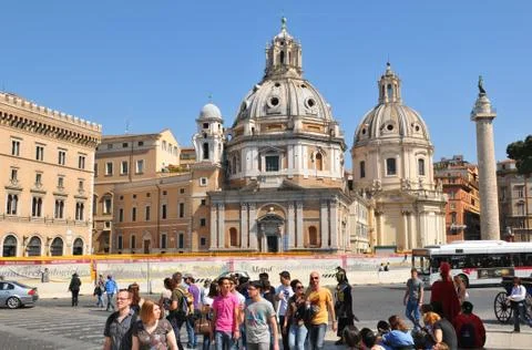 Tourists in Rome Foto stock