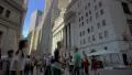 Tourists taking photos on Wall Street in New York City 4k or 4k+ Resolution