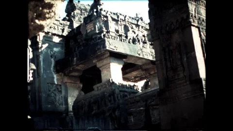 Tourists in Temple Courtyard Stock Footage 277976362