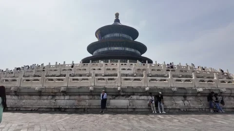Tourists At Temple Of Heaven Vidéo 336624248