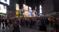 Tourists in Times Square at night 4k or 4k+ Resolution