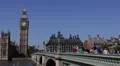 Tourists Traveling Crowd Westminster Bridge Rush Hour Commuters Commuting London HD Footage