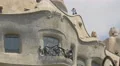 Tourists visiting the beautiful Casa Mila in Barcelona 4k or 4k+ Resolution
