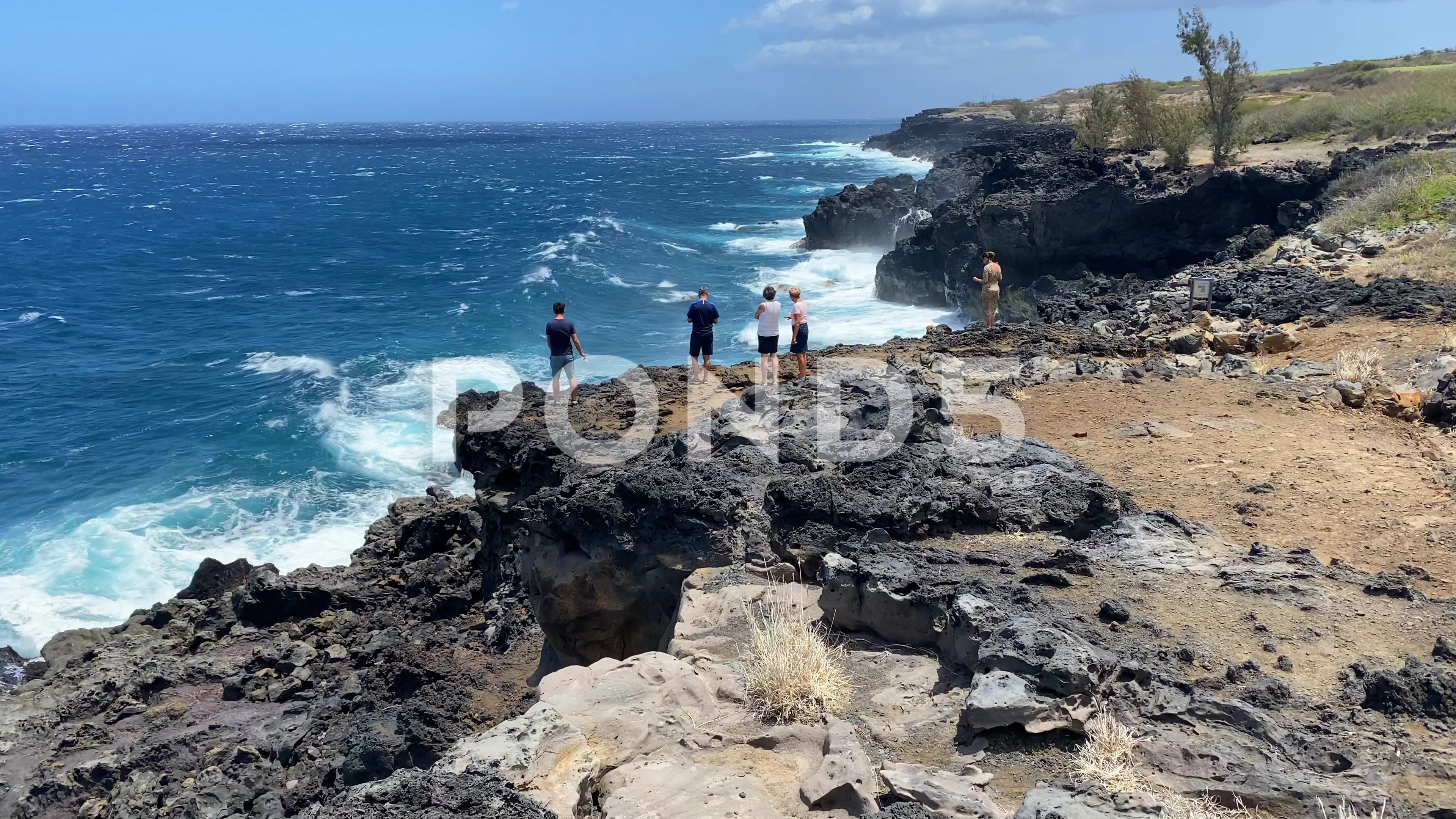 Le Souffleur is a natural maritime geyser. A Touristic site on the