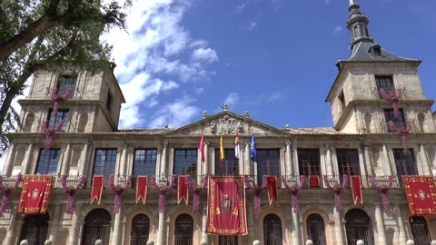 Tourists visiting Toledo, Spain Stock Footage 130084580