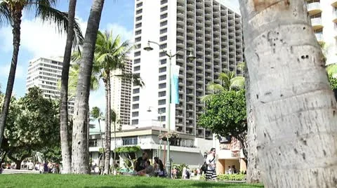 Tourists walk Stock Footage 8998427