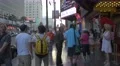 Tourists walking on the Hollywood Walk of Fame 4k or 4k+ Resolution
