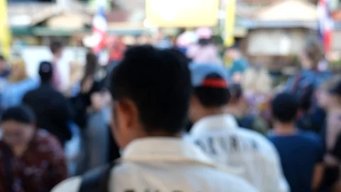 Tourists walking at pier Stock Footage 118149241