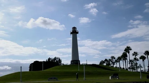 Touristy Lighthouse in motion Stock Footage 83036648