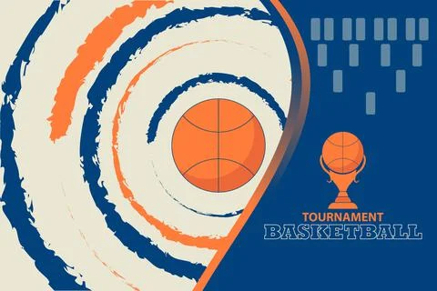 Tournament basketball Stock Illustration