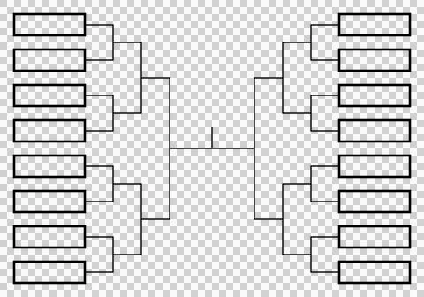 Tournament bracket for 16 teams Stock Illustration