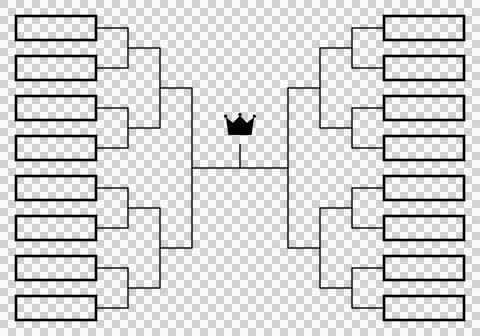 Tournament bracket for 16 teams Stock Illustration