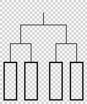 Tournament bracket for 4 teams Stock Illustration