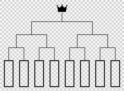 Tournament bracket for 8 teams Stock Illustration