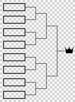 Tournament bracket for 8 teams Stock Illustration