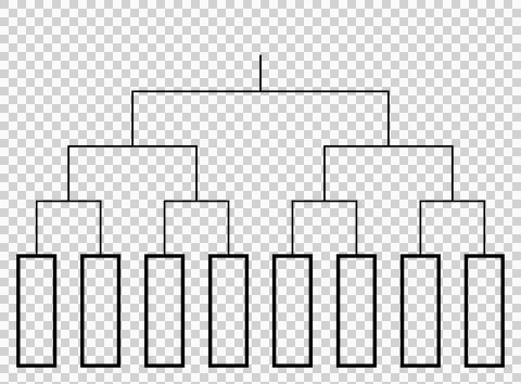 Tournament bracket for 8 teams Illustration